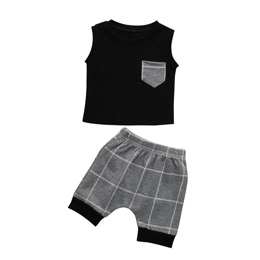 Summer Baby Boy Clothing Set Cotton Baby Sleeveless Lattice Clothes Sleeve Harlan Pants Baby
Summer Baby Boy Clothing Set Cotton Baby Sleeveless Lattice Clothes Sleeve Harlan Pants Baby