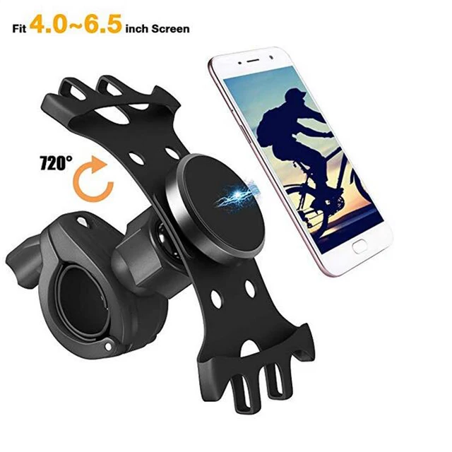 Universal OBSHI strong magnet magnetic motorcycle & bicycle bike cell phone mount holder stand with rubber strap, Black
Universal OBSHI strong magnet magnetic motorcycle & bicycle bike cell phone mount holder stand with rubber strap, Black