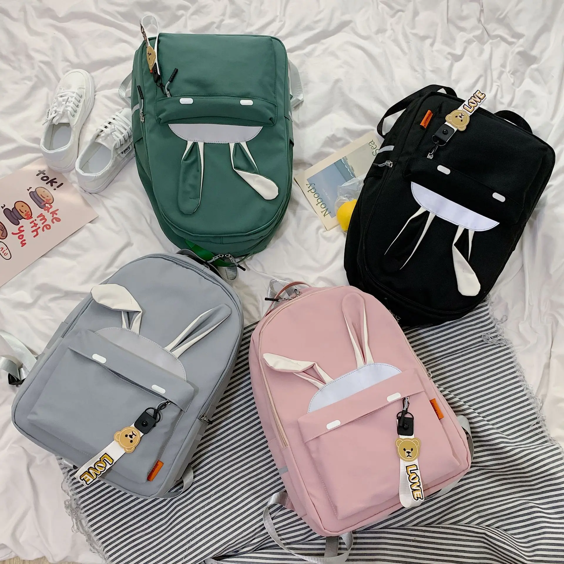 nylon anti-theft foldable student smart women outdoor cartoon backpack, Gray, green, black, pink
nylon anti-theft foldable student smart women outdoor cartoon backpack, Gray, green, black, pink