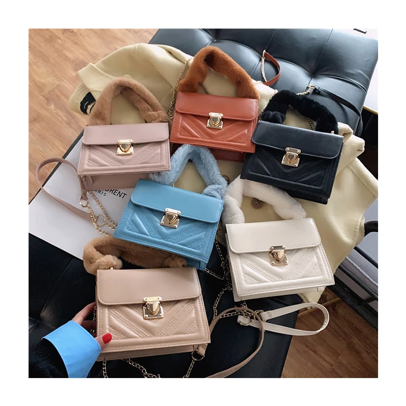 Wholesale Mini Flap Women Hand bags Soft Plush Handle Shoulder Bags Chic Designer Lock Texture Crossbody Bolsa
Wholesale Mini Flap Women Hand bags Soft Plush Handle Shoulder Bags Chic Designer Lock Texture Crossbody Bolsa