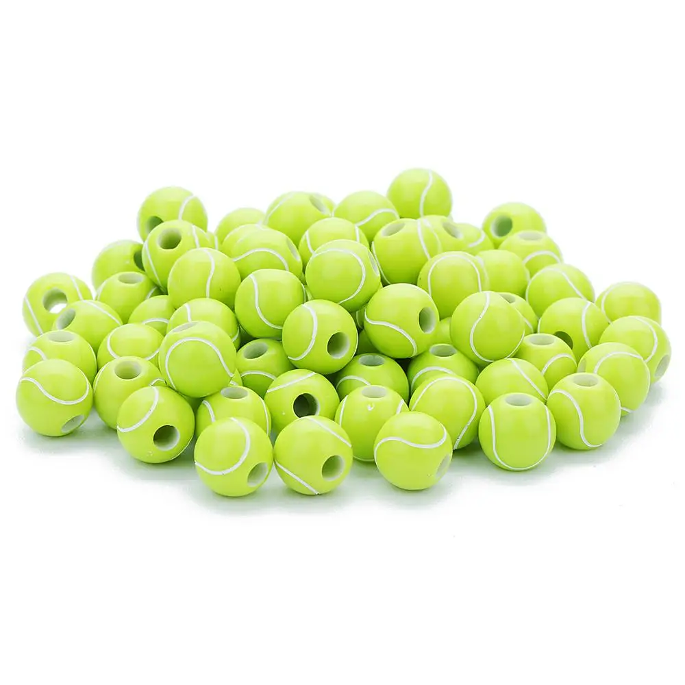 Wholesale Cheap 50pcs/Ball DIY Making Sports 11mm Tennis Ball Acrylic Beads For Jewelry Findings Accessories Bracelet Making
Wholesale Cheap 50pcs/Ball DIY Making Sports 11mm Tennis Ball Acrylic Beads For Jewelry Findings Accessories Bracelet Making