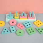 Educational Gift Wholesale Shapes Educational Blocks Stacking Gift Toys For Baby