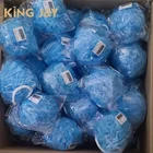 Shower loofah bath sponge for body cleaning, Blue Color, 50g 5inch, packed in plastic bag