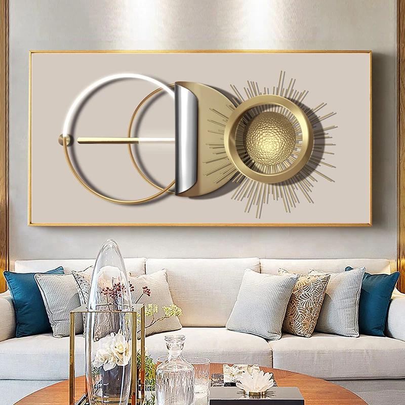 Luxury Abstract Golden Ring and Fine Needle Wall Art Pictures Canvas Painting For home Decor Cuadros Living Room Decoration
Luxury Abstract Golden Ring and Fine Needle Wall Art Pictures Canvas Painting For home Decor Cuadros Living Room Decoration