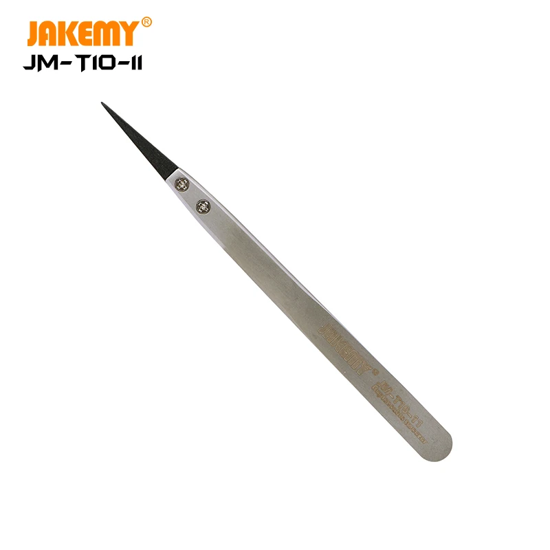 JAKEMY Safe Stainless Steel Tweezers with Special Holes Safe Stainless Steel Tweezers Design Eyebrow Eyelash Tweezers, Silver
JAKEMY Safe Stainless Steel Tweezers with Special Holes Safe Stainless Steel Tweezers Design Eyebrow Eyelash Tweezers, Silver