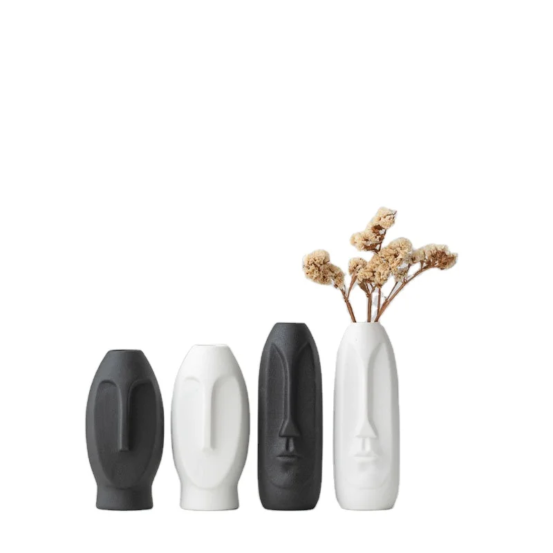 Abstract Series Human Face Nordic Ceramic Vase Modern Home Accessories Wholesale Price, White;black
Abstract Series Human Face Nordic Ceramic Vase Modern Home Accessories Wholesale Price, White;black