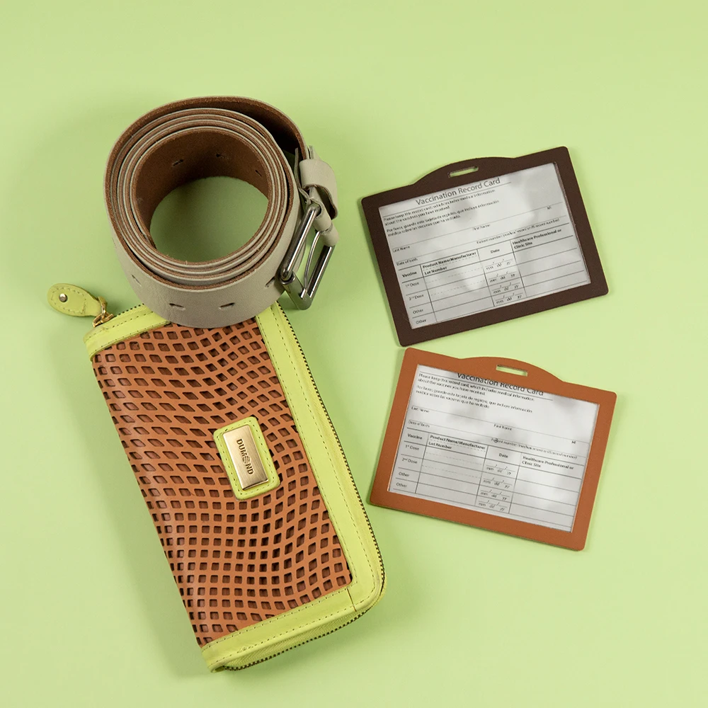 Vaccination Record Card 4 x 3 inch Water Eco Leather Brown Color Vaccine Card Holder Protector
Vaccination Record Card 4 x 3 inch Water Eco Leather Brown Color Vaccine Card Holder Protector