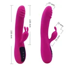Rechargeable Adult G Spot Vibrating Wand Silicone Sex Toys Pussy Massage Rabbit Vibrators
