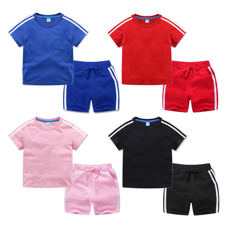 Custom Boys Tracksuit Jogging Sportswear Outfits Fashion Girls Children Striped T Shirt Shorts Two Piece Set, Customized color
Custom Boys Tracksuit Jogging Sportswear Outfits Fashion Girls Children Striped T Shirt Shorts Two Piece Set, Customized color