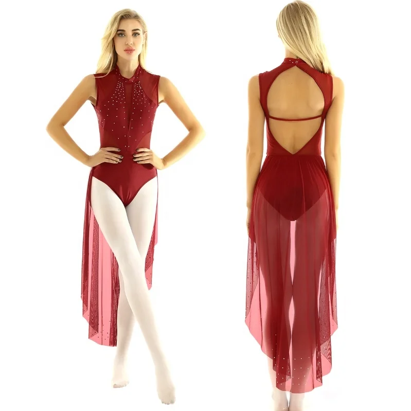 Women Adults Round Neck Sleeveless and Backless Leotard Gymnastics Bodysuit Ballet Lyric Dancewear
Women Adults Round Neck Sleeveless and Backless Leotard Gymnastics Bodysuit Ballet Lyric Dancewear