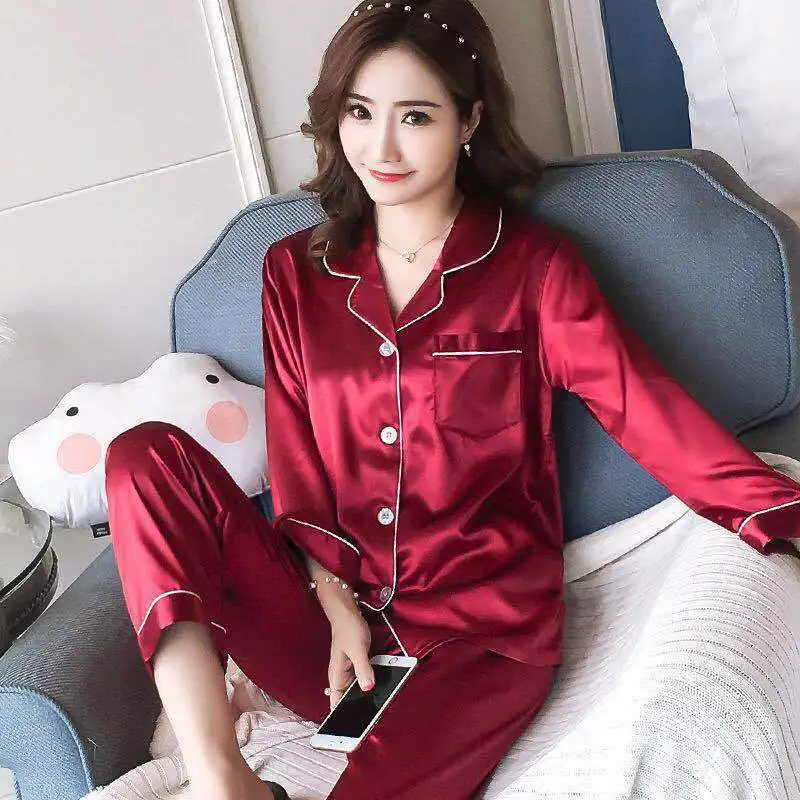 Hot Sale Long Sleeve New Fashion Women's Pajamas Suit Sleepwear Lady Nightwear Sets Pajamas
Hot Sale Long Sleeve New Fashion Women's Pajamas Suit Sleepwear Lady Nightwear Sets Pajamas