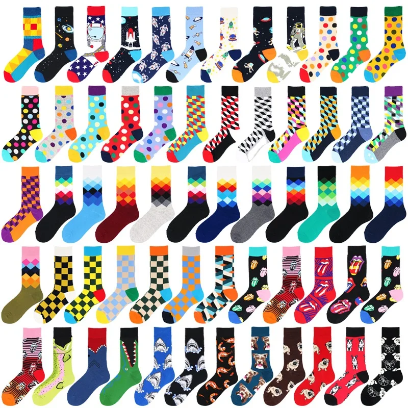 XIANGHUI GHUI Customized wholesale can custom logo design high quality fashion colorful happy crew cotton men socks
XIANGHUI GHUI Customized wholesale can custom logo design high quality fashion colorful happy crew cotton men socks