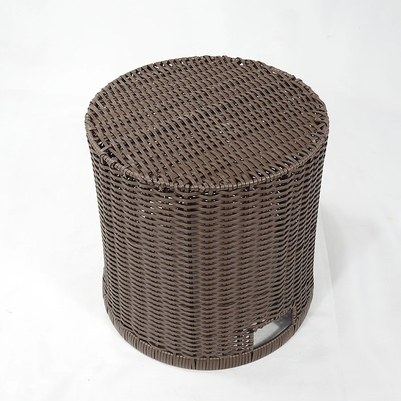 Wholesale Hand-woven home storage plastic wicker rattan bread fruit small Storage Basket