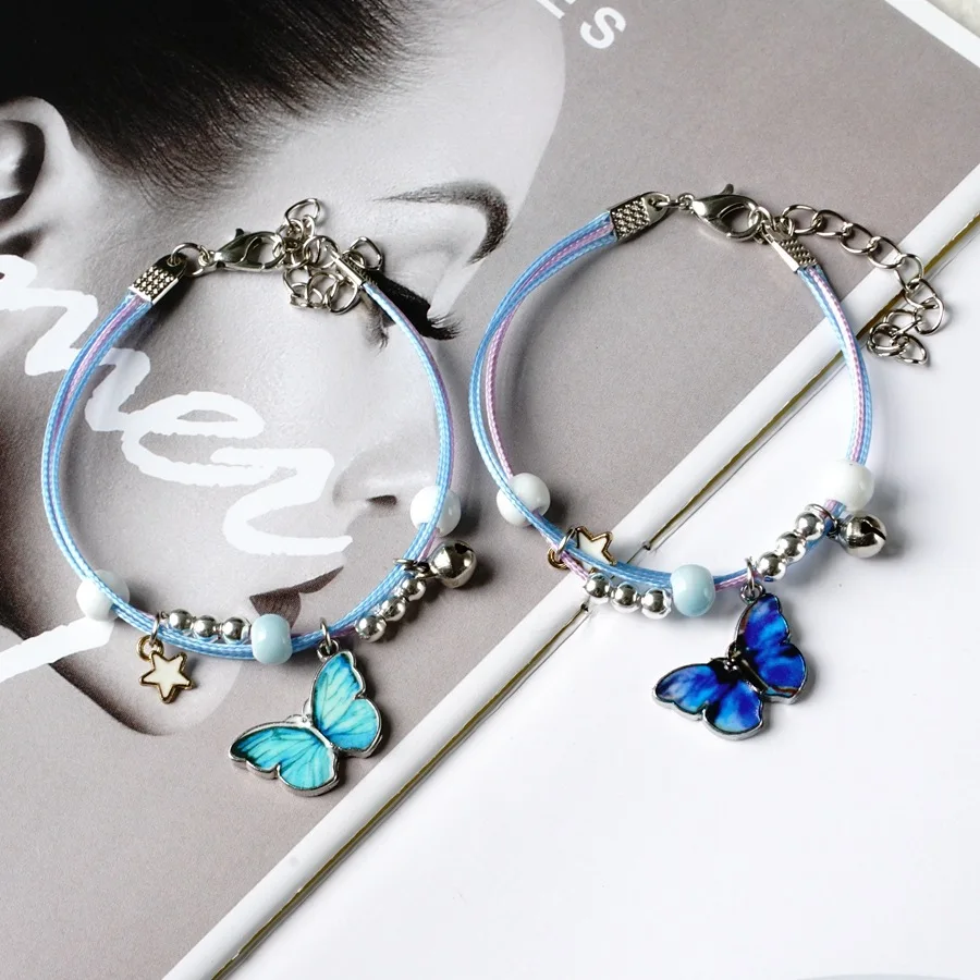 Trendy Charms Butterfy Star Adjustable bracelet for Couple Girlfriends Sister Jewelry Gift, Colorful
Trendy Charms Butterfy Star Adjustable bracelet for Couple Girlfriends Sister Jewelry Gift, Colorful