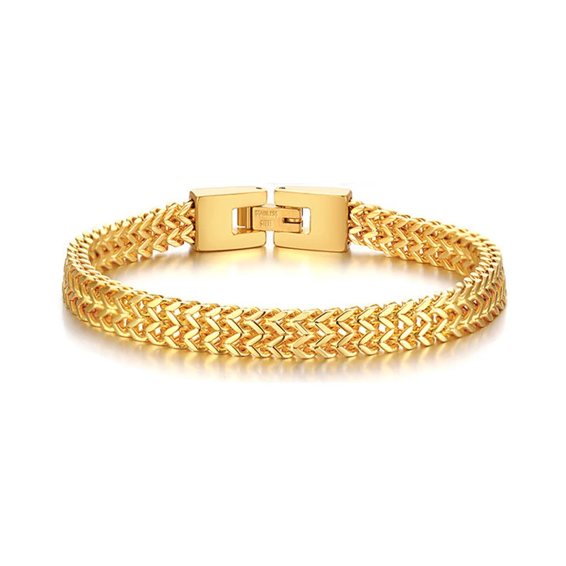 Stainless Steel Square Box Link Mens Gold Franco Chain Bracelet, Silver, gold, black, vintage
Stainless Steel Square Box Link Mens Gold Franco Chain Bracelet, Silver, gold, black, vintage