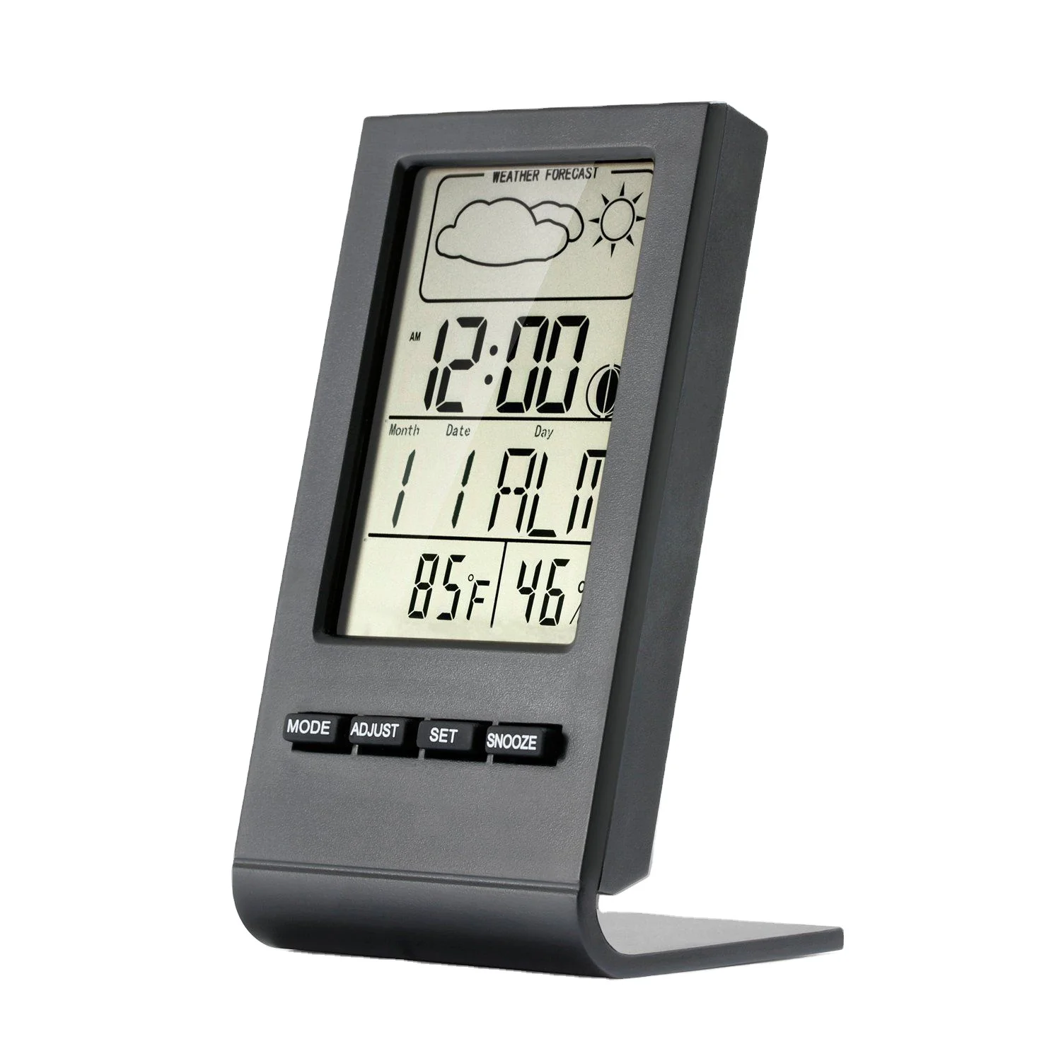 

Digital Thermo-hygrometer Weather Station Electronic Calendar, Black and white