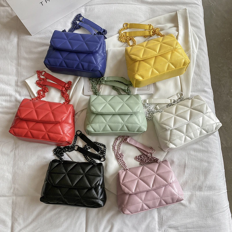 Wholesale Colorful Chain Crossbody Bags Women Handbags Ladies Shoulder Purses, Black, white, yellow, red, pink, green, blue
Wholesale Colorful Chain Crossbody Bags Women Handbags Ladies Shoulder Purses, Black, white, yellow, red, pink, green, blue