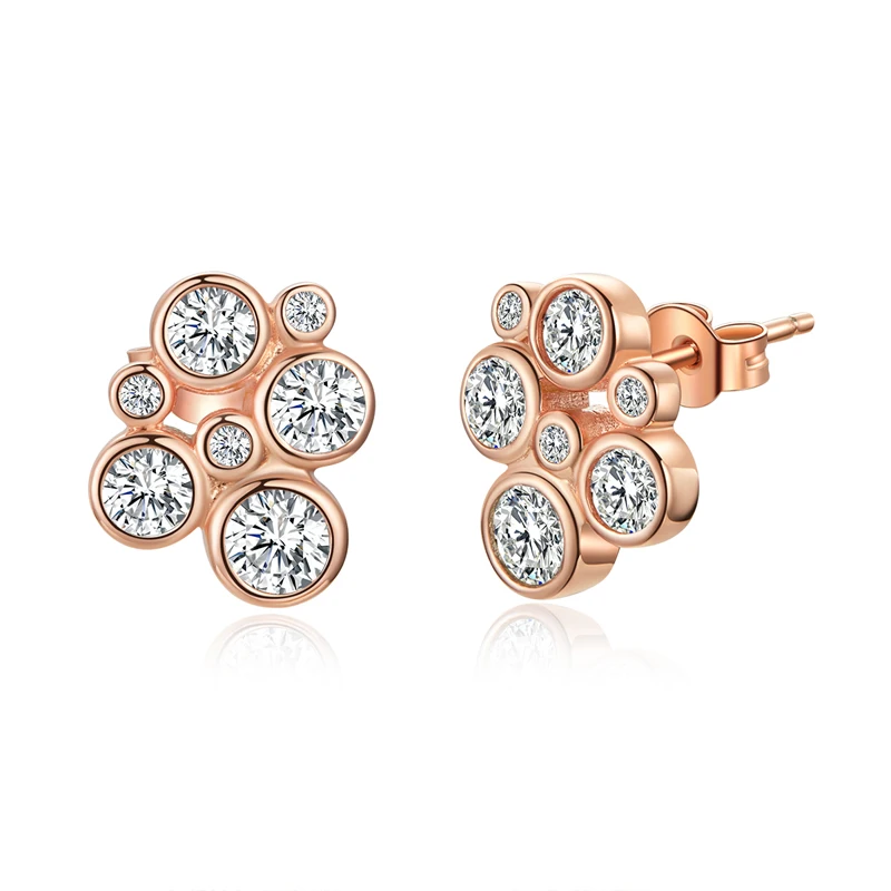 Women 925 earrings rose gold plated zircon earrings stud shiny zircon cute sterling silver earrings wholesale
Women 925 earrings rose gold plated zircon earrings stud shiny zircon cute sterling silver earrings wholesale