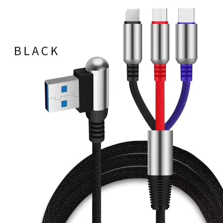 3-in-1 Micro USB Fast Charging 1.2M Charging Sync Cable Charger Data, Black,red,silver,blue,brown
3-in-1 Micro USB Fast Charging 1.2M Charging Sync Cable Charger Data, Black,red,silver,blue,brown