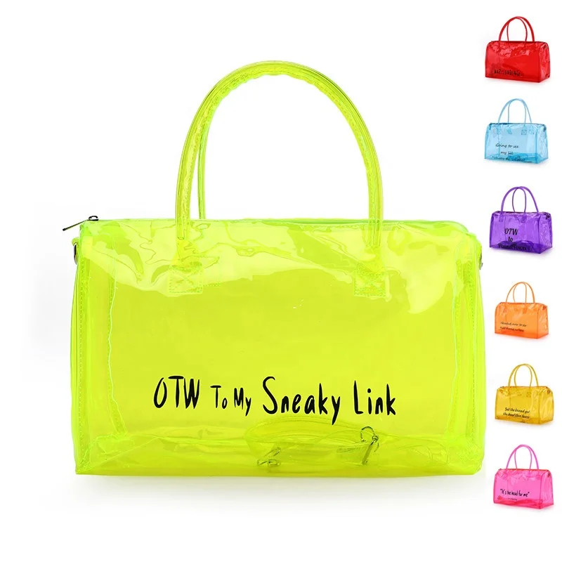 Free shipping PVC clear overnight bags transparent spinnanight bags fashion travel hoe bag for women
Free shipping PVC clear overnight bags transparent spinnanight bags fashion travel hoe bag for women