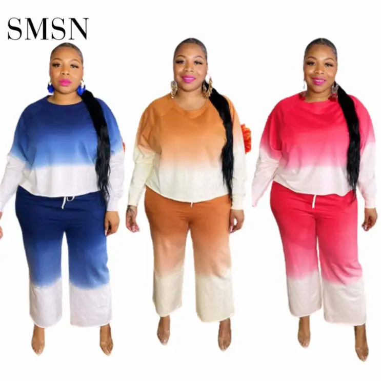 Best Design 2021 Autumn Women Loose Plus Size Set Casual Gradient Color Light Ripe Style Two Piece Pants Set
Best Design 2021 Autumn Women Loose Plus Size Set Casual Gradient Color Light Ripe Style Two Piece Pants Set