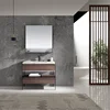 quality europe bathroom base cabinets/waterproof 304 stainless steel bathroom vanity