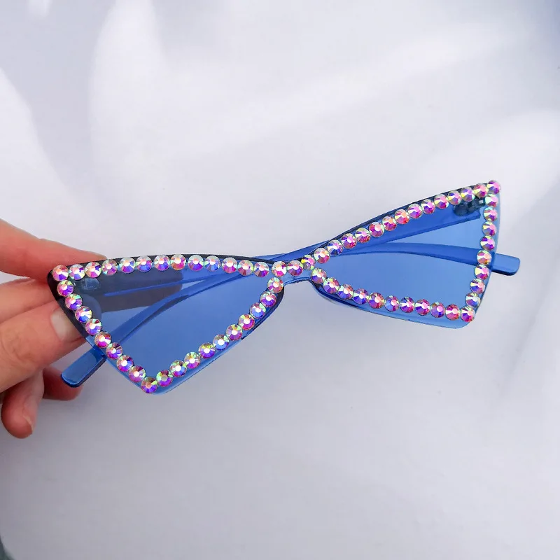 European and American Style Fashion Rimless Shiny Rhinestones Women Cat Eye Diamond Sunglasses, 6 colors
European and American Style Fashion Rimless Shiny Rhinestones Women Cat Eye Diamond Sunglasses, 6 colors