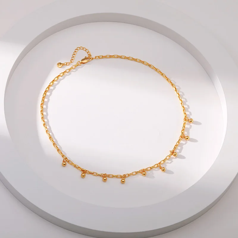 Minimalist 18K Gold Plated Transport Beads Series Fashion and Popular Versatile Necklace couples necklace
Minimalist 18K Gold Plated Transport Beads Series Fashion and Popular Versatile Necklace couples necklace