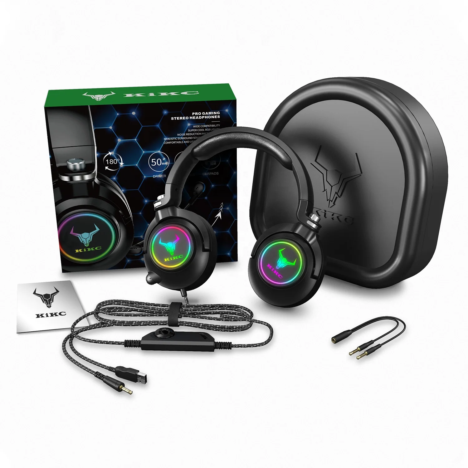KIKC ET600 Wired Stereo Fone Headset Gamer Headphones Pc Gaming With Custom Logo
KIKC ET600 Wired Stereo Fone Headset Gamer Headphones Pc Gaming With Custom Logo