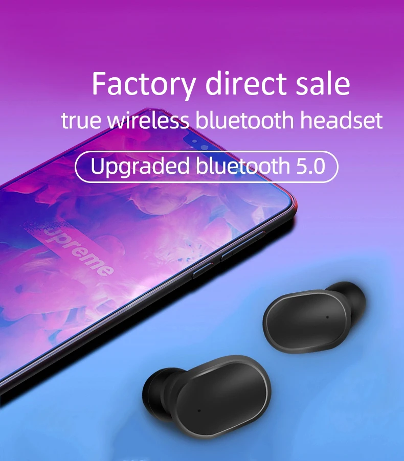 For Redmi AirDots V5.0+EDR for mi earphone In-ear Blue tooth Headphone for xiaomi earphone - ANKUX.COM