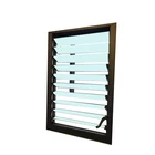2019 new design office louver frame aluminium glass shutter window