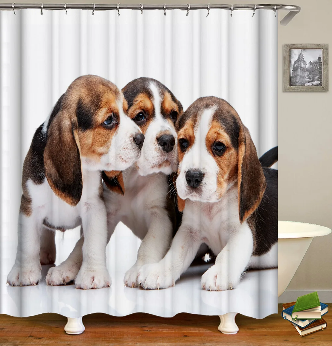New design pet dog digital printing shower curtain, bathroom decoration waterproof shower curtain/, Customized color
New design pet dog digital printing shower curtain, bathroom decoration waterproof shower curtain/, Customized color