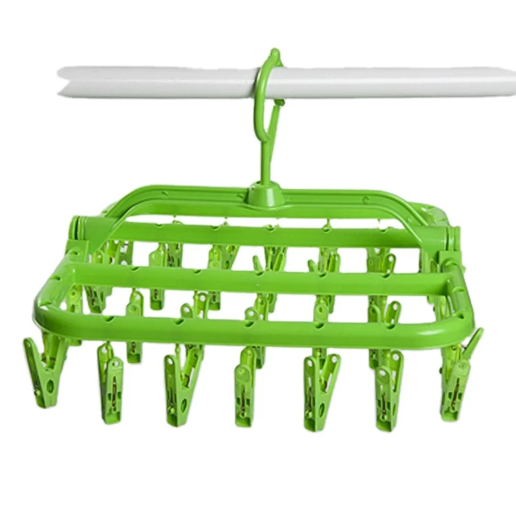 Windproof Bearing Power 32 Clips Portable multifunctional clothes hanger adjustable Folding Sock Cloth Hanger
Windproof Bearing Power 32 Clips Portable multifunctional clothes hanger adjustable Folding Sock Cloth Hanger