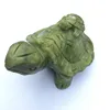 Wholesale Hand Carved Natural Xiuyu Gemstone Crystal Carved Tortoise For Gift