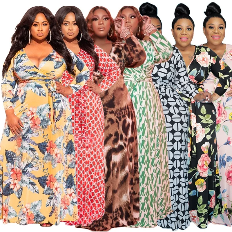 KX-21168 Newest 2021 loose slim long sleeve leopard print dresses with belt bohemian floral dress women plus size maxi dress
KX-21168 Newest 2021 loose slim long sleeve leopard print dresses with belt bohemian floral dress women plus size maxi dress