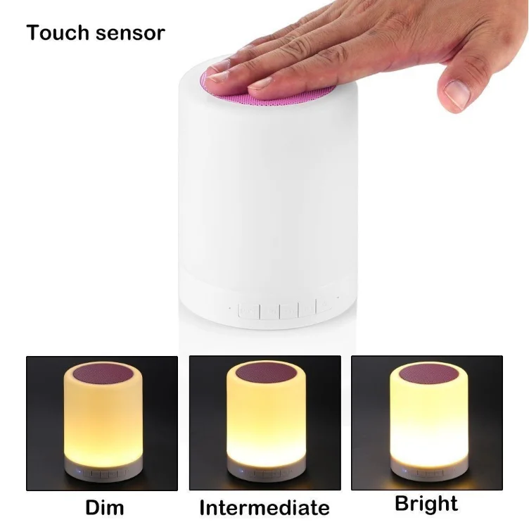 USB Rechargeable Built-in Battery 1800mAH RGB Smart Touch Control Mini Portable Table LED Night Lights