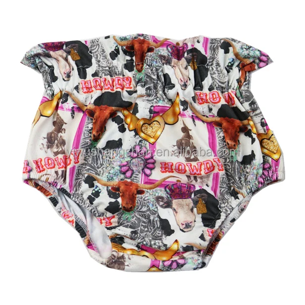 High Quality Spring Summer Fashion Western Style Cow And HOWDY Printing Children Bloomers Ruched Baby Kids Girls Shorts, As picture
High Quality Spring Summer Fashion Western Style Cow And HOWDY Printing Children Bloomers Ruched Baby Kids Girls Shorts, As picture