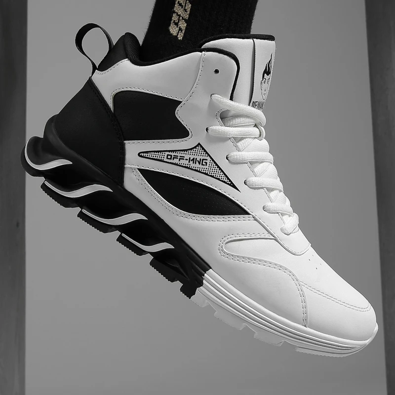 High quality Breathable Rubber sole High top sports basketball casual men shoes, White /black/red
High quality Breathable Rubber sole High top sports basketball casual men shoes, White /black/red