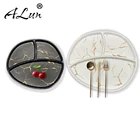 hot selling golden pattern Steak Snack kids Melamine Plate