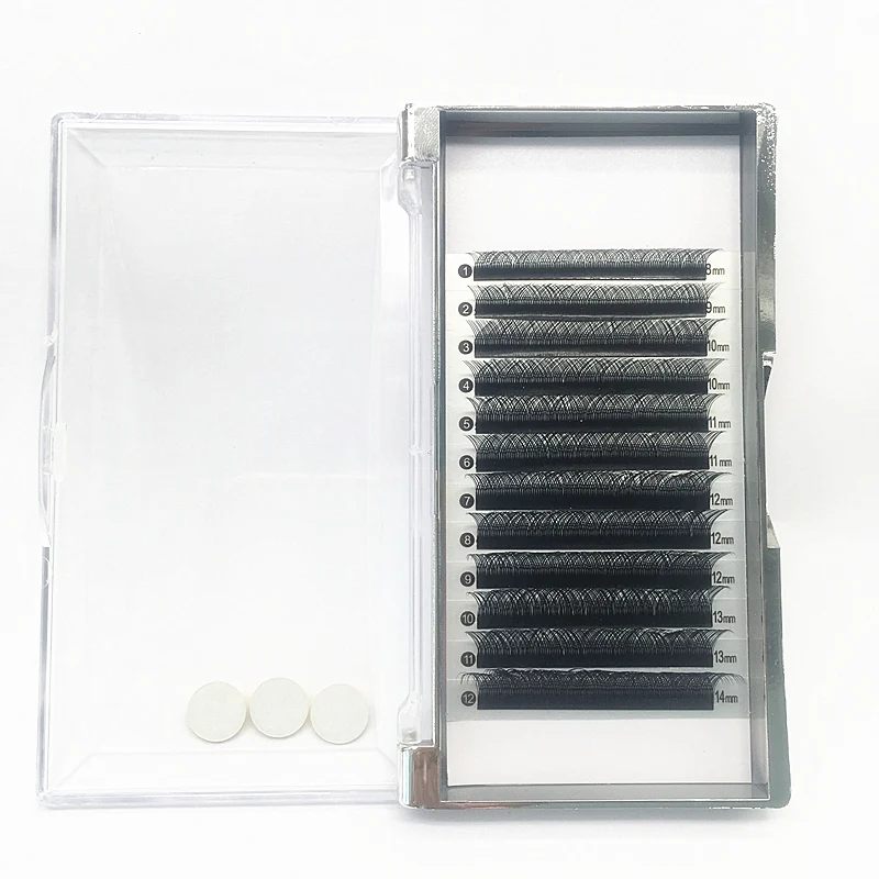 Korean PBT customized mixed color and YY shape lashes premade fans individual eyelash extension
Korean PBT customized mixed color and YY shape lashes premade fans individual eyelash extension