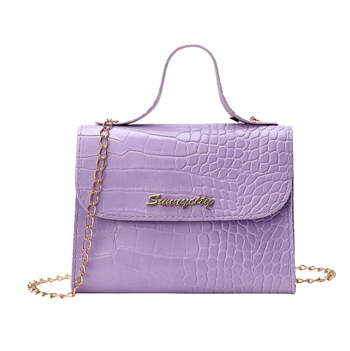 2021 new alligator chain portable small square bag fashion leisure one shoulder mobile phone bag, Customized color
2021 new alligator chain portable small square bag fashion leisure one shoulder mobile phone bag, Customized color