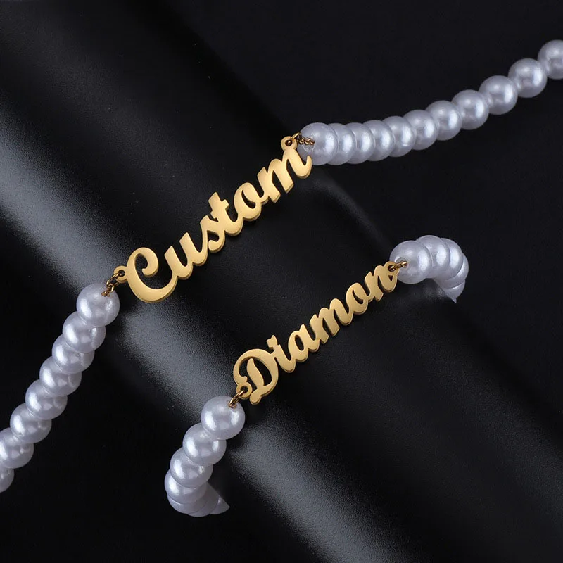 Lateefah Customized Name Bracelet Pearl Stainless Steel Necklace For Women Party Birthday Gift
Lateefah Customized Name Bracelet Pearl Stainless Steel Necklace For Women Party Birthday Gift
