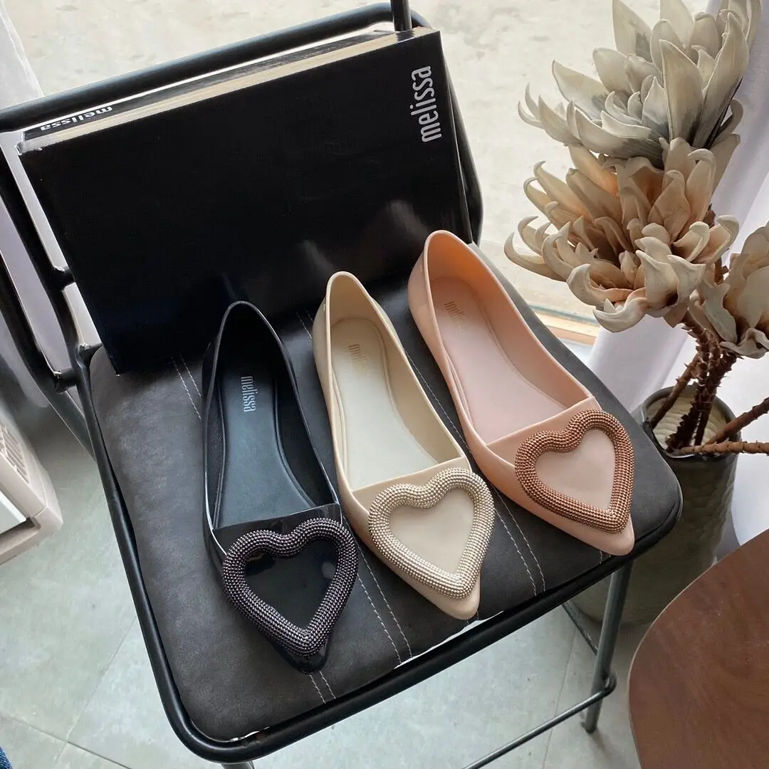 Wholesale new women's Heart single shoes fashion Korean pointed ladies jelly sandals, Picture
Wholesale new women's Heart single shoes fashion Korean pointed ladies jelly sandals, Picture