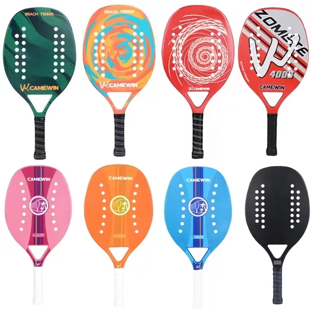 High Quality Carbon and Glass Fiber Beach Tennis Racket Soft Face Tennis Racquet with Protective Bag Cover, Green/orange/pink/blue/black
High Quality Carbon and Glass Fiber Beach Tennis Racket Soft Face Tennis Racquet with Protective Bag Cover, Green/orange/pink/blue/black