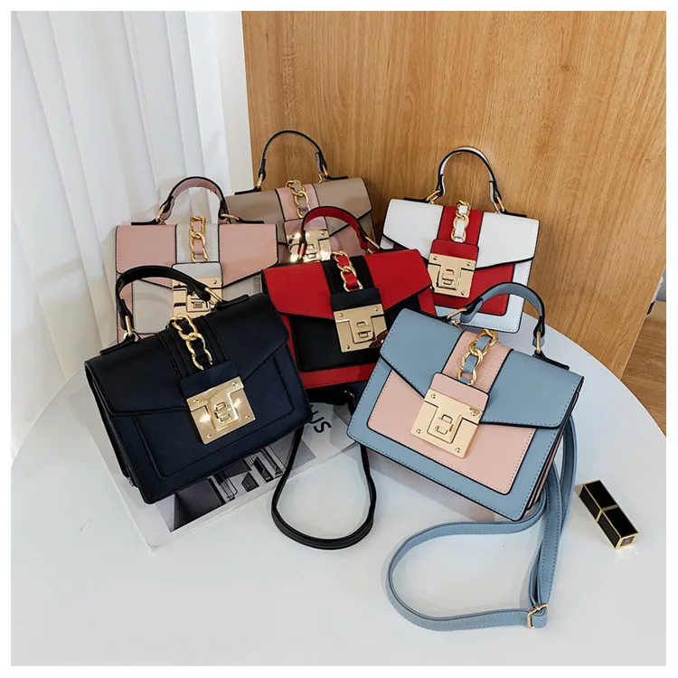 French fashion one-shoulder bag trend small square purse trend web celebrity contrast handbag lock clasp cross-body bag for wom
French fashion one-shoulder bag trend small square purse trend web celebrity contrast handbag lock clasp cross-body bag for wom