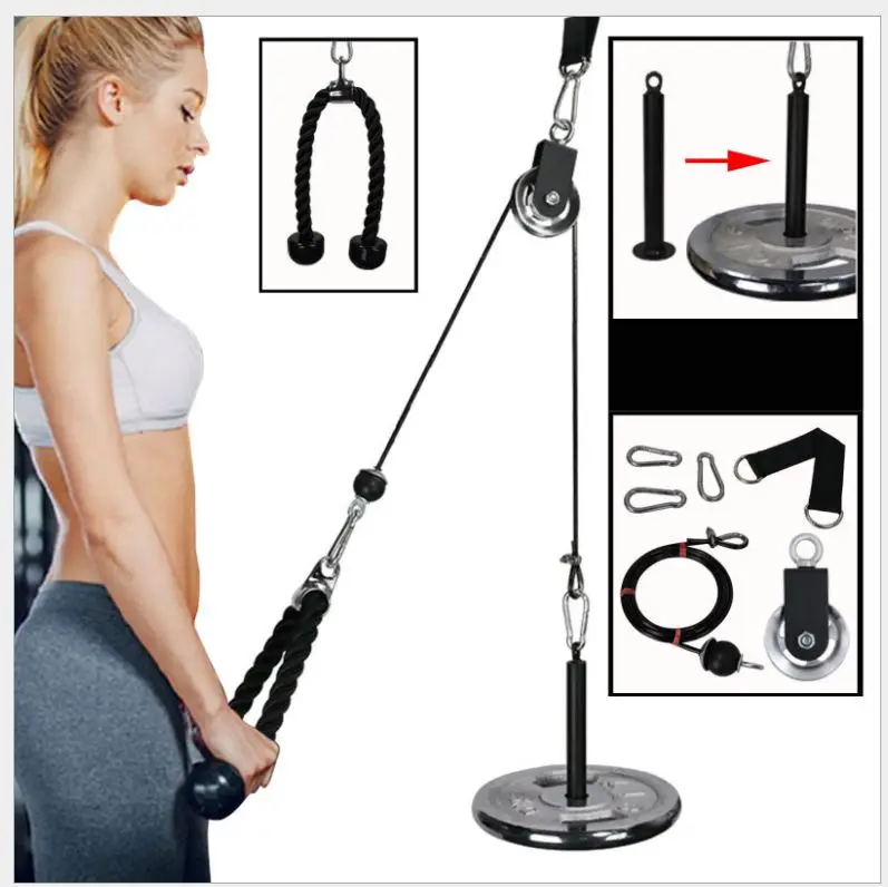 Self-made fitness pulley accessories tricep rope trizeps seillatzug griff high pull down training equipment
Self-made fitness pulley accessories tricep rope trizeps seillatzug griff high pull down training equipment