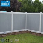 Vinyl Plastic Privacy Fencing For Garden