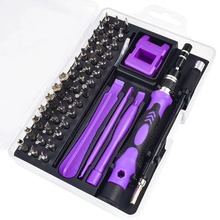 52 in 1 Precision Screwdriver Set Mini Screwdriver Set Magnetic Computer Repair Tool Kit Pc Screwdriver Set with Case