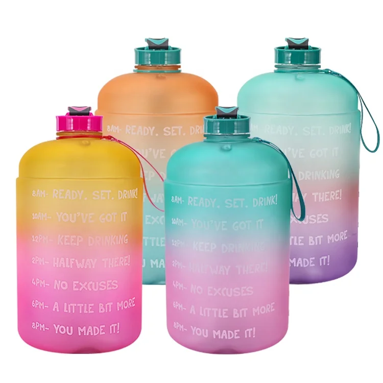 Custom products PETG 3.78L Big Sport Water Bottle Jug With Time Marker, Black,blue,green etc.
Custom products PETG 3.78L Big Sport Water Bottle Jug With Time Marker, Black,blue,green etc.