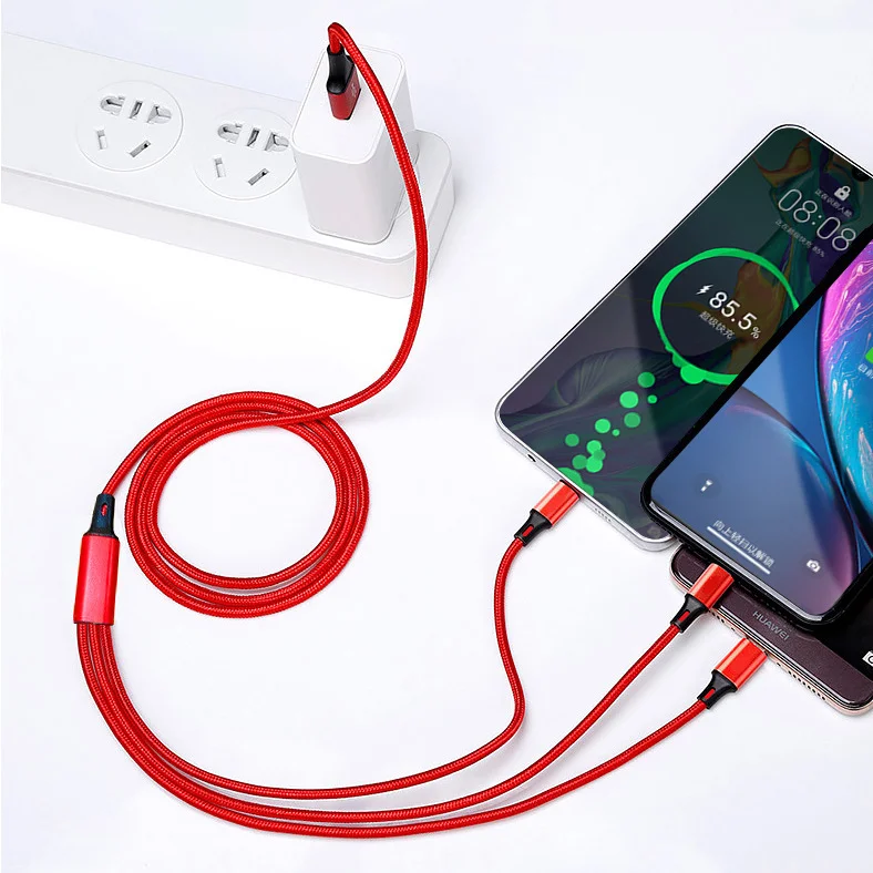 2021 New Mobile Phone Charger Data Line Micro Type C i phone 8pin Multi Head USB Fast Charging 3 in 1 Data Cable, Black, red, blue
2021 New Mobile Phone Charger Data Line Micro Type C i phone 8pin Multi Head USB Fast Charging 3 in 1 Data Cable, Black, red, blue